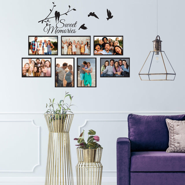 Picture Frames Family Wall Decal - Photo Quote Saying Vinyl Sticker For Room Decor - Decords