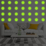 40x Glow In Dark Dots Wall Stickers - Luminous Ceiling Sticker Decals