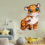 Cute Tiger Wall Sticker - Baby Kid Toddler Little Animal Decoration Decal