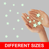 850 pcs Glow In The Dark Stars Stickers - The Star Glowing Ceiling Decals For Wall Room Kids  Decor