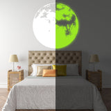 Glow In Dark Moon Wall Decor Decal - Nigh Light Full Large Sticker For Nursery Baby Kids Room - Decords