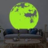 Glow In Dark Moon Wall Decor Decal - Nigh Light Full Large Sticker For Nursery Baby Kids Room - Decords