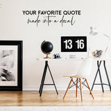 Custom Wall Decal Quote Vinyl Stickers - Quotes Stickers Home Black Your Own . Stickers - Decords