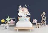 Beebi lasteaia seinakaunistusega kleebis – Animal Cloud Dreami kleebis poisitüdrukute toa jaoks