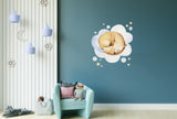 Beebilasteaia unistuste seinakleebis – Loomapilvede dekoratiivkleebis poisitüdrukute toas