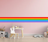 Rainbow Border Sticker -  Ranbows Theme Stick Stripe Tape Decor