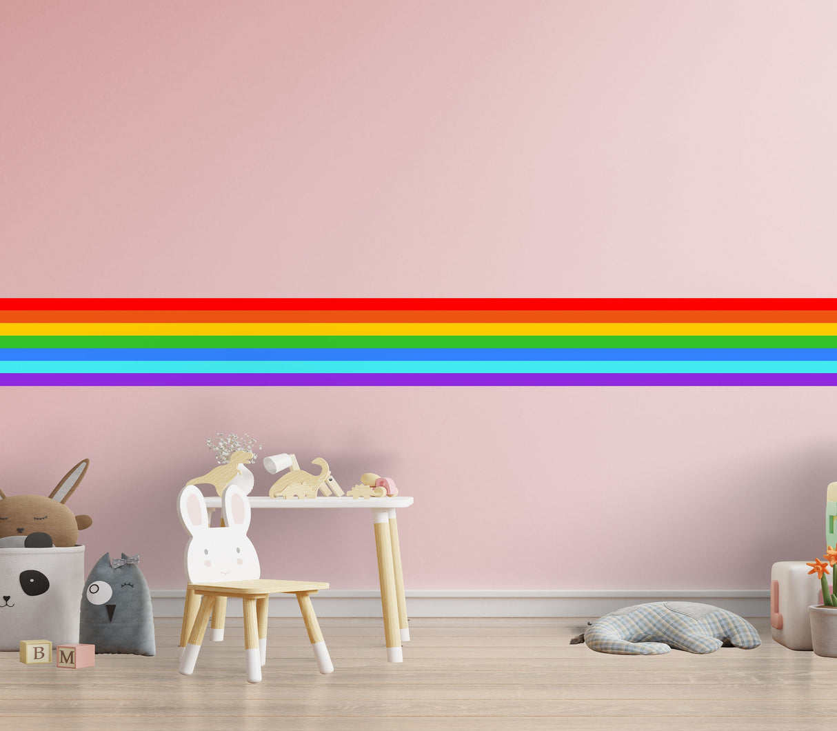 Rainbow Border Kleebis – Ranbows Theme Stick Triibuline Teipdekoor
