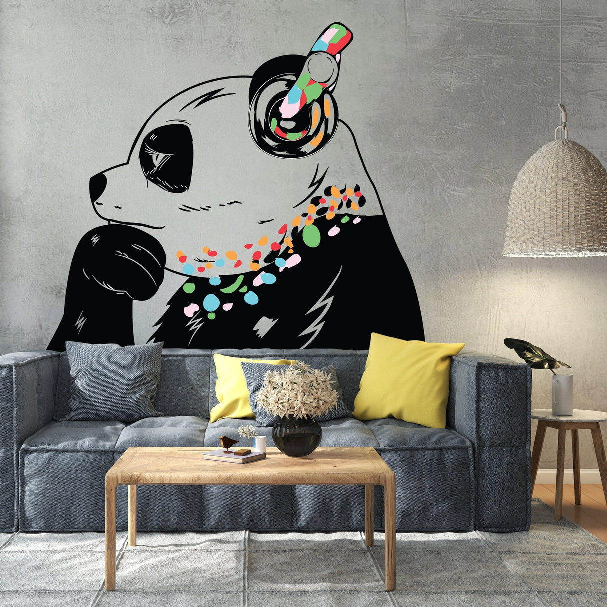 Panda Wall Sticker - Pandas Head Decal