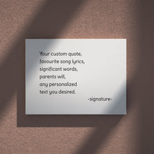 Load image into Gallery viewer, Customized Motivational Canvas Artwork, Personalized Uplifting Wall Art Canvas
