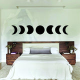 Moon Phase Wall Decor Sticker - Moon Phases Vinyl Decal - Decords