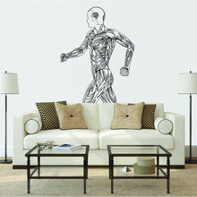 Load image into Gallery viewer, Fitness Wall Sticker, Sleek Silhouette Gym Exercise Decal, Home Workout Decoration
