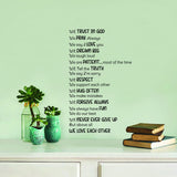 Christian Wall Vinyl Sticker - Inspirational Bible Religious Quote Decal