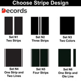Two Lines Racing Stripes Car Stickers - 2 Line Auto Vinyl Decals for RT