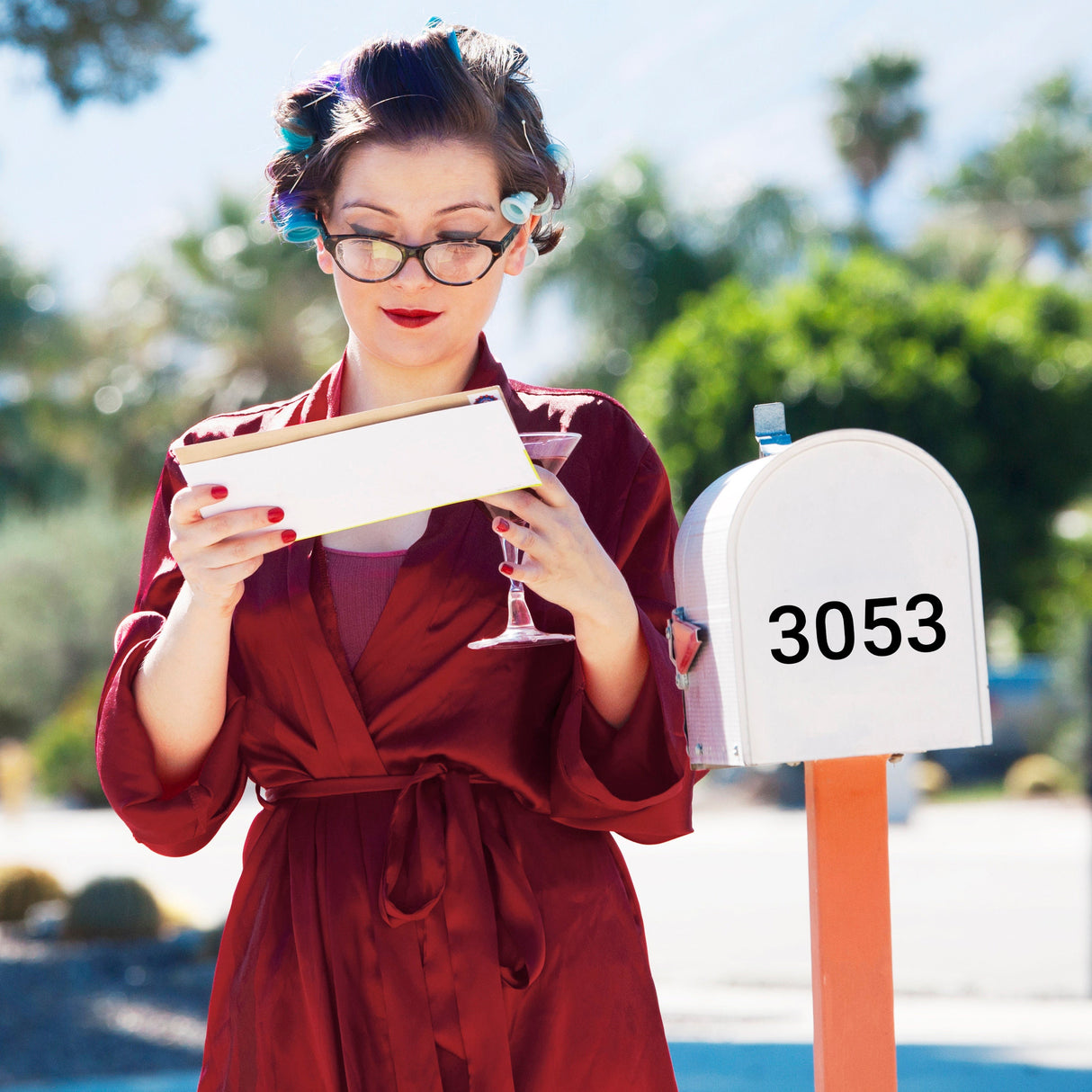 Personalized Mailbox Decal - Custom House Address Mail Box Vinyl Sticker