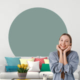 Scandinavian Style Circle Wall Sticker Decal for Interior Design
