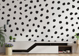 250x Polka Dots Wall Decal - Irregular Modern Dot Stickers
