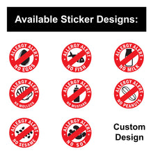 Load image into Gallery viewer, Allergy Alert Milk Stickers - Safety Decals for Food Sensitivity
