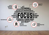 Motivational Gym Wall Decal - Fitness Workout Motivation Quote Sticker - Decords