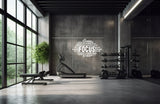 Motivational Gym Wall Decal - Fitness Workout Motivation Quote Sticker