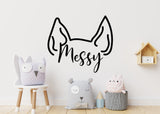 Customized Animal Ear Sticker - Personalized Vinyl Decal for Automobiles and More