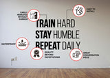 Gym Wall Decal - Motivational Fitness Workout Quote Sticker