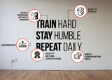 "Inspireerige oma treeningreisi" – motiveeriv Fitnessi seinakleebis