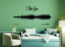 Load image into Gallery viewer, Custom Soundwave Wall Decor: Personalized Sound Wave Art Decal Online
