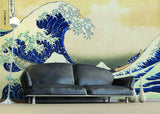 Kanagawa Wave tapeetkleebis – The Great Waves Jaapani ookeanikunsti vinüülist seinakleebis kodukaunistuseks