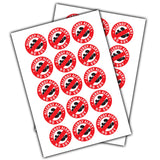 Allergy Alert Soy Stickers: Essential Safety Information Label