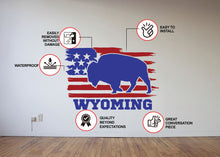 Load image into Gallery viewer, Rustic Wyoming State Wall Decal - Charming Decal for Your Interior Walls
