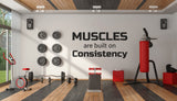 Fitness Inspiration Wall Sticker, Weightlifting Motivational Vinyl Decal