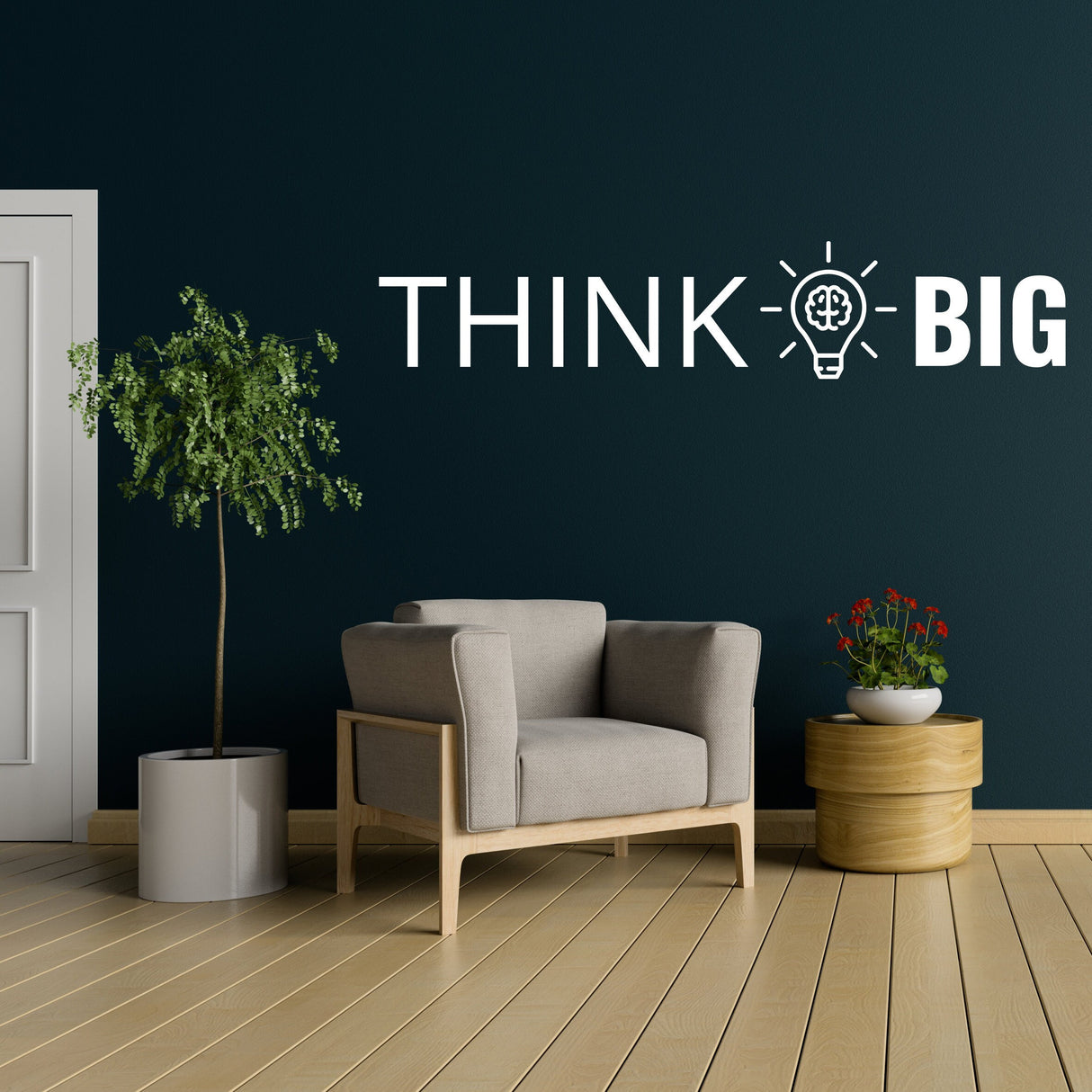 Thing Big Wall Art Sticker for Office Success - Thinking Smart Inspirational & Motivational Conference Room Decor Decal
