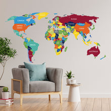 Load image into Gallery viewer, Global Traveler Themed Vinyl Wall Sticker Decal - World Exploration Design

