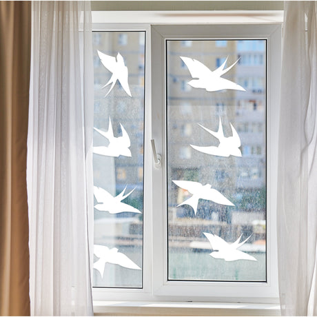 24x Anti-Collision Window Bird Stickers Decals - Protect Birds from Window Collisions - Window Stickers Against Bird Strikes *