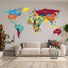 Load image into Gallery viewer, Global Traveler Themed Vinyl Wall Sticker Decal - World Exploration Design
