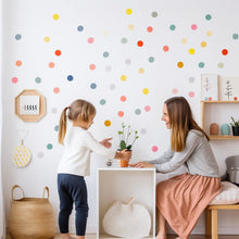 Load image into Gallery viewer, Playful Watercolor Dots: Vibrant Wall Decals for Play Areas and Children&#39;s Spaces
