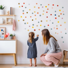 Load image into Gallery viewer, Playful Watercolor Dots: Vibrant Wall Decals for Play Areas and Children&#39;s Spaces
