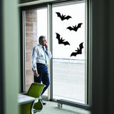 25x Halloween Bats Window Decals - Window Stickers For October 31st