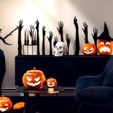 Funny Halloween Window Decals - Zombie Hands & Creepy Ghoul Wall Murals