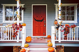 Halloween Scarry Smile Door Decal - Monster Smily Face Sticker