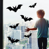 25x Halloween Bats Window Decals - Window Stickers For October 31st - Decords