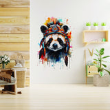 Panda-themed Wall Sticker, Removable Paradise Panda Decal for Wall Decor
