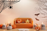 Halloween Spider Web Window Decal - Corner Glass Sticker