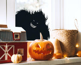 Halloween Monster Window Decal - Creepy Silhouette Stickers for Doors & Garage - Decords