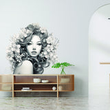 &quot;Apartment-friendly Woman Wall Mural&quot;