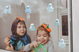 12x prinditud White Ghosts aknakleebised – õudne Halloweeni aknakleebiste kaunistus