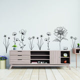 &quot;Elegant Floral Wall Decal for Living Room&quot;