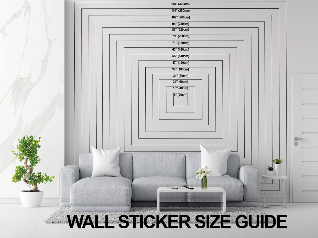 Elegant Mandala Wall Sticker - Symmetrical Design Vinyl Decal for Home and Studio