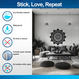 Sacred Geometry Mandala Wall Art Decal - Meditation Wall Sticker Perfect for Yoga Rooms