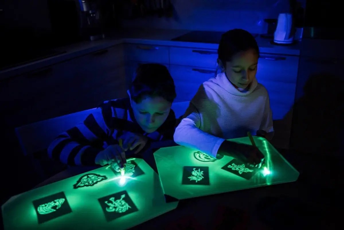 Kid Light Drawing Pad, Doodle Board Drawing Tablet Luminescent